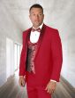 Statement Men's 3 Piece Wool Tuxedo - Fashion Vest