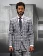 Statement Men's 2 Piece 100% Wool Fashion Suit - Wide Peak Lapel