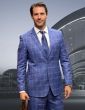 Statement Men's 100% Wool 2 Piece Suit - Layered Patterns
