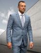 Statement Men's 100% Wool 2 Piece Suit - Layered Patterns