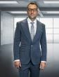 Charcoal Suit Mens 2 Piece Suits Wide Peak Lapel Suit Mens Suits