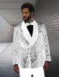 Statement Men's 2 Piece Modern Fit Lace Tuxedo - Side Trim Pants