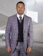 Statement Men's 100% Wool 3 Piece Suit - Fashion Windowpane
