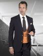 Statement Men's 100% Wool 3 Piece Suit - Deep U Vest