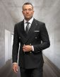 Statement Men's 100% Wool 2 Piece Suit - Wide Peak Lapel