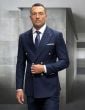 Statement Men's 100% Wool 2 Piece Suit - Wide Peak Lapel