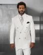 Statement Men's 100% Wool 2 Piece Suit - Wide Peak Lapel