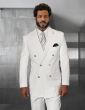 Statement Men's Outlet 100% Wool 2 Piece Suit - Wide Peak Lapel