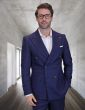 Statement Men's 100% Wool 2 Piece Suit - Double Breasted Plaid