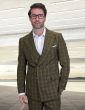 Statement Men's 100% Wool 2 Piece Suit - Double Breasted Windowpane