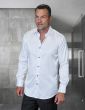 Statement Men's Long Sleeve Woven Shirt - Solid Color Satin