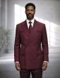 Statement Men's Outlet 2 Piece Modern Fit Double Breasted Suit - Sleek Finish