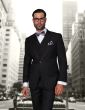 Statement Men's 100% Wool 3 Piece Suit - Tailored Fit
