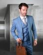 Statement Men's 100% Wool 3 Piece Suit - High Fashion
