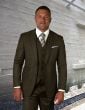 Truffle Mens 3 Piece Notched Lapel Suit