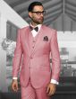 Statement Men's 100% Wool 3 Piece Suit - Solid Colors