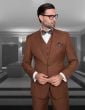 Statement Men's Outlet 100% Wool 3 Piece Suit - Solid Colors