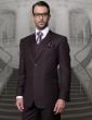 Eggplant Suit Mens 3 Piece Suits Sharp Suits for Men