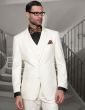 Statement Men's Outlet 100% Wool 3 Piece Suit - Solid Colors
