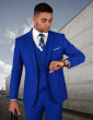 Royal Blue Suit Mens 3 Piece Suits Sharp Suits for Men