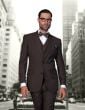 Brown Suit Mens 3 Piece Suits Sharp Suits for Men