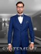 Statement Men's 100% Wool 3 Piece Suit - Solid Colors