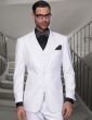 Statement Men's 100% Wool 3 Piece Suit - Solid Colors
