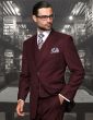 Statement Men's 100% Wool 3 Piece Suit - Extra Long Sizes