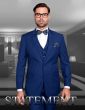 Statement Men's 100% Wool 3 Piece Suit - Extra Long Sizes