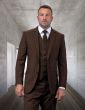 Statement Men's Outlet 100% Wool 3 Piece Suit - Plaid Fashion