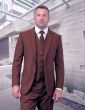Statement Men's Big and Tall 3 Piece Suit - Sleek Plaid