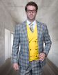 Statement Men's 100% Wool 3 Piece Suit - Unique Color Design