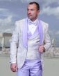 Statement Men's 3 Piece Wool Tuxedo - Deep Shawl Lapel