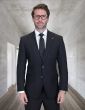 Statement Men's Outlet 2 Piece 100% Wool Modern Fit Suit - Subtle Windowpane