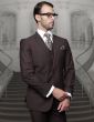 Statement Men's 3 Piece 100% Wool Fashion Suit - Big and Tall