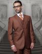 Statement Men's 3 Piece 100% Wool Fashion Suit - Big and Tall
