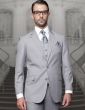 Statement Men's 3 Piece 100% Wool Fashion Suit - Big and Tall