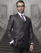 Statement Men's 3 Piece 100% Wool Fashion Suit - Solid Color