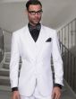 Statement Men's 3 Piece 100% Wool Fashion Suit - Solid Color