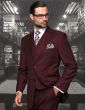 Statement Men's 3 Piece 100% Wool Fashion Suit - Big and Tall