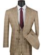 CCO Men's Outlet 3 Piece Executive Suit - Classic Glen Plaid