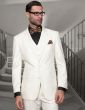 CCO Men's 3 Piece Wool Feel Outlet Suit - Flat Front Pants