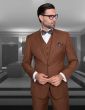 CCO Men's 3 Piece Wool Feel Outlet Suit - Flat Front Pants