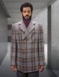 Statement Men's 3/4 Length 100% Wool Top Coat - 6 Button Jacket