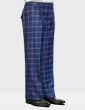 Statement Men's 100% Wool Pant - Wide Leg Plaid Slacks