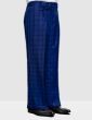 Statement Men's 100% Wool Pant - Wide Leg Plaid Slacks