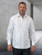 Statement Men's Long Sleeve Woven Shirt - Light Jacquard Pattern