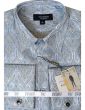 Statement Men's Long Sleeve Woven Shirt - Jacquard Two Tone