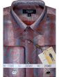 Statement Men's Long Sleeve Woven Shirt - Jacquard Two Tone
