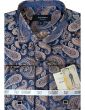Statement Men's Long Sleeve Woven Shirt - Jacquard Two Tone